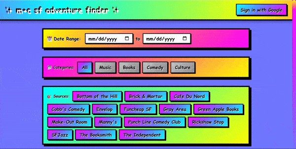 Image for m+c adventure finder